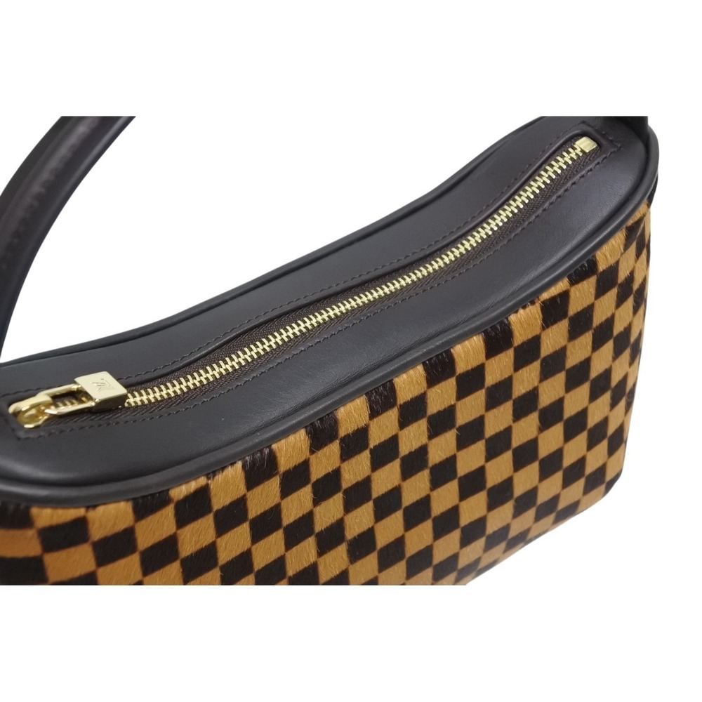 LOUIS VUITTON Damier Sauvage Tiger handbag brown pony leather - Picture 6 of 9